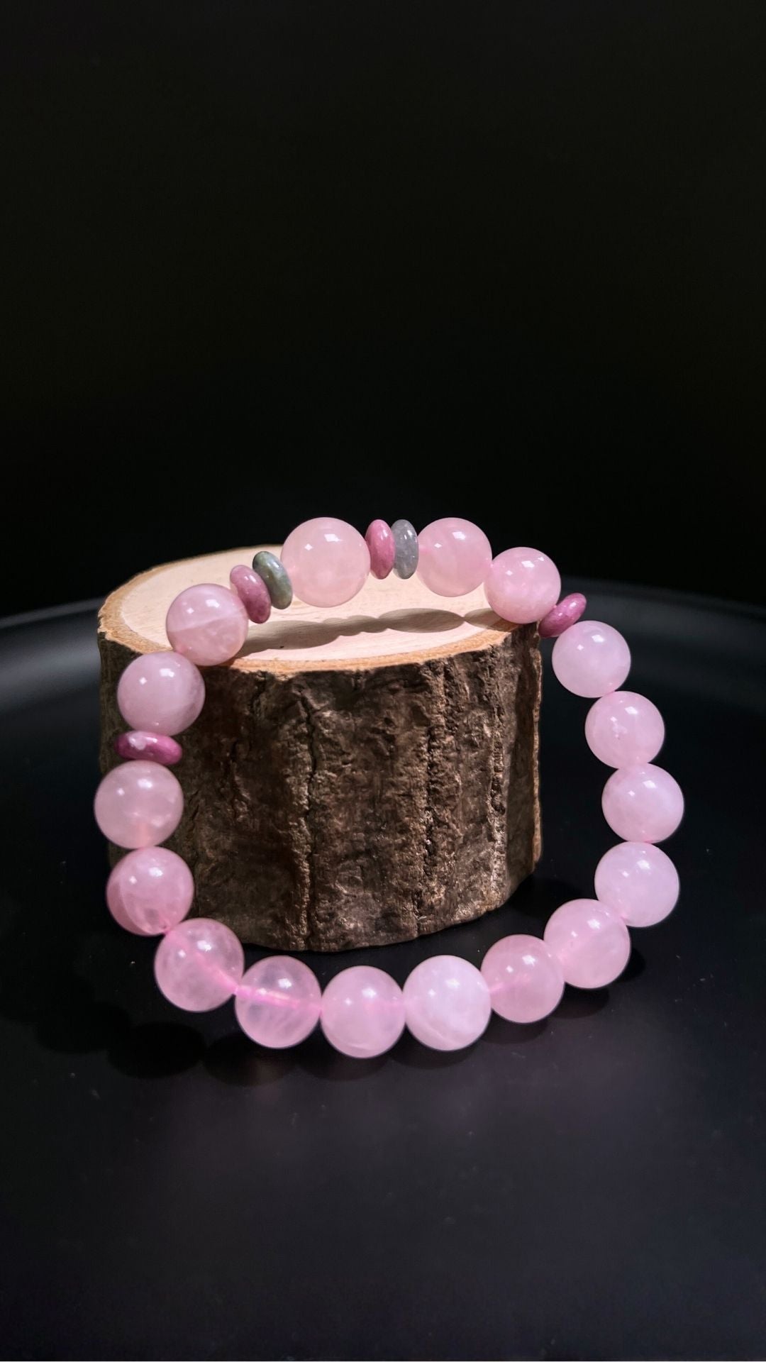 Attraction Bracelet – Rose Quartz & Tourmaline