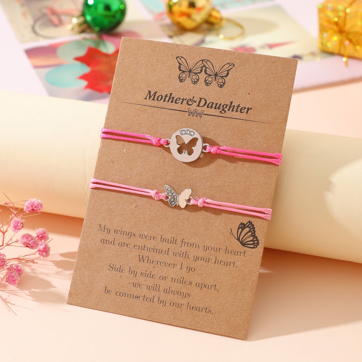 Mother & Daughter – Wings of Love Bracelet Set