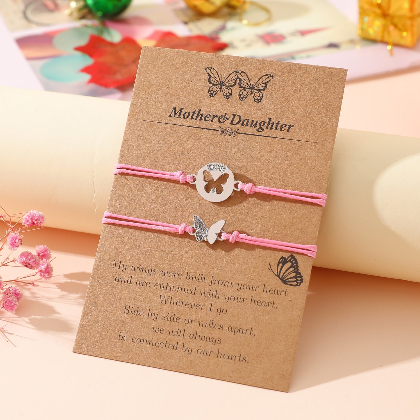 Mother & Daughter – Wings of Love Bracelet Set