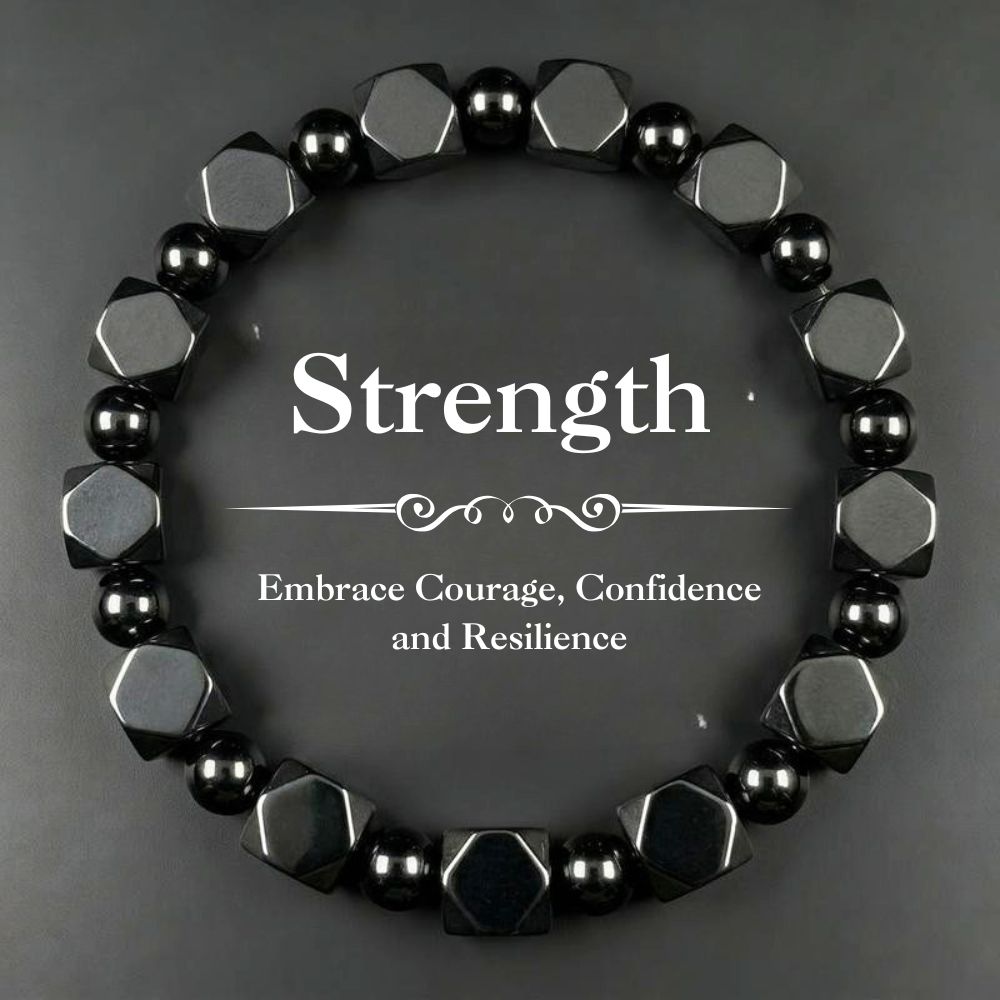Strength Bracelet - Hematite