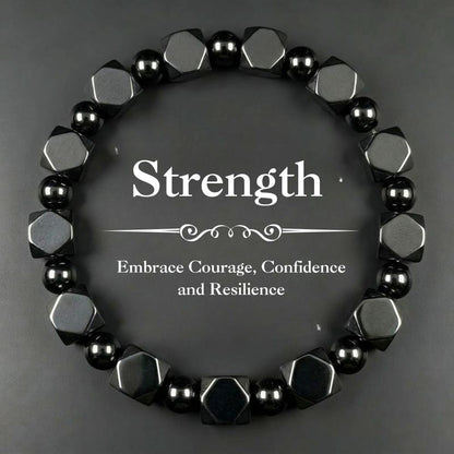 Strength Bracelet - Hematite