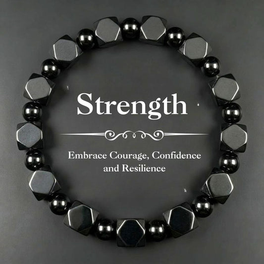 Strength Bracelet - Hematite
