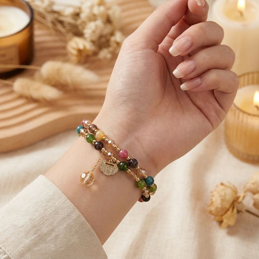 Double-Strand Money Bracelet – Rainbow Quartz