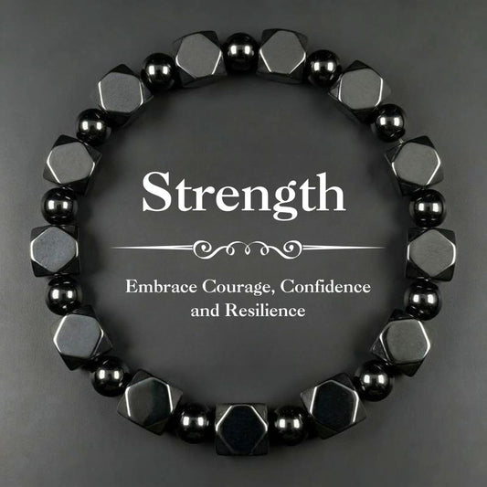 Strength Bracelet - Hematite