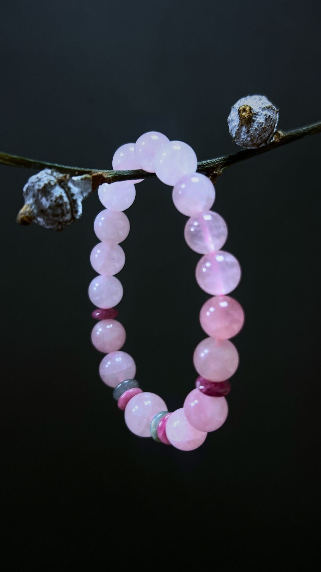 Attraction Bracelet – Rose Quartz & Tourmaline