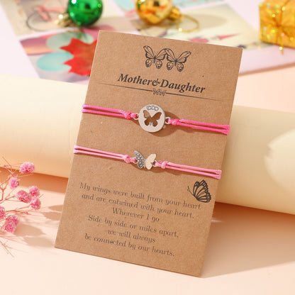 Mother & Daughter – Wings of Love Bracelet Set