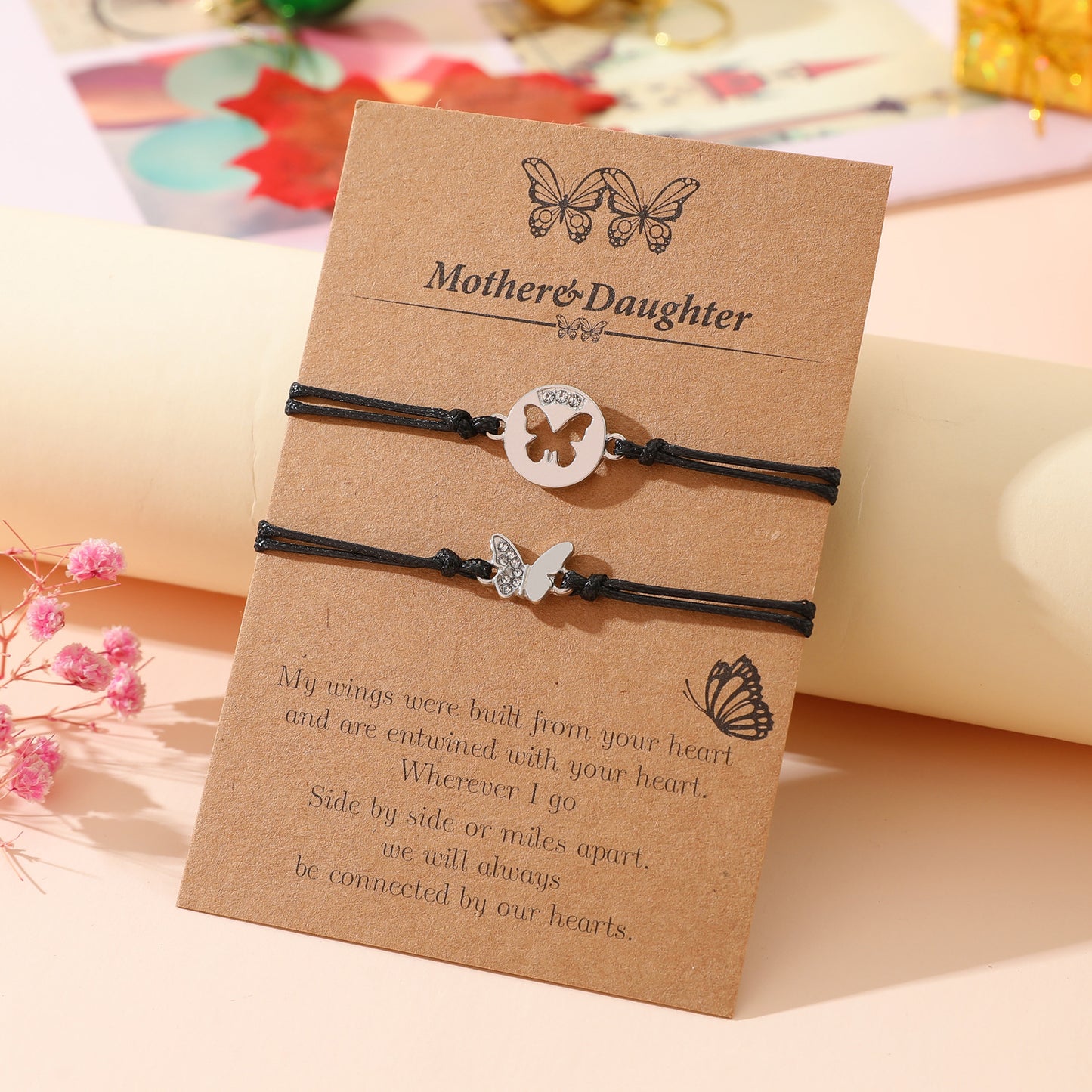 Mother & Daughter – Wings of Love Bracelet Set