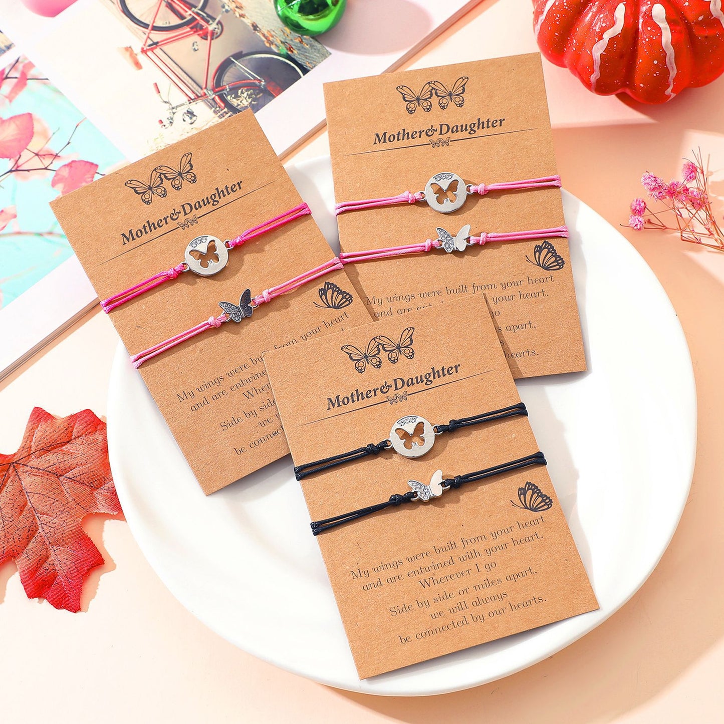 Mother & Daughter – Wings of Love Bracelet Set