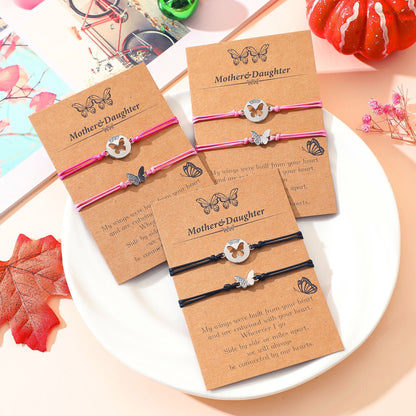Mother & Daughter – Wings of Love Bracelet Set